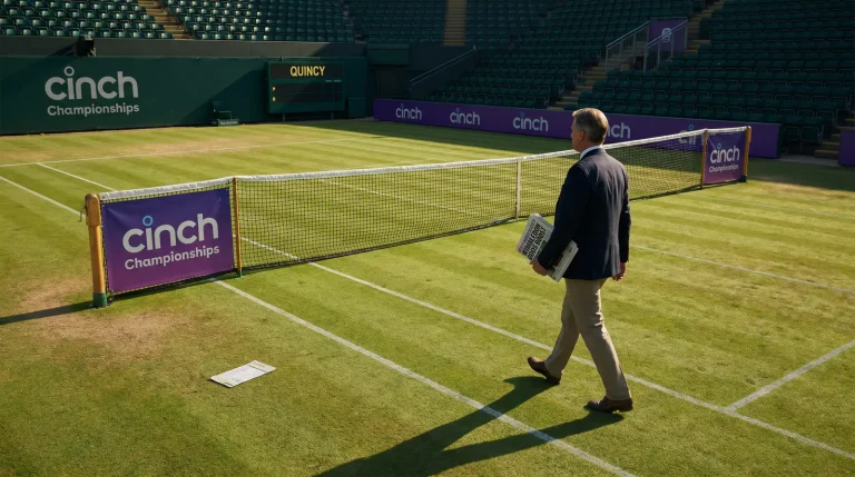 Queen's Club grass court during Cinch Championships with Wimbledon betting context