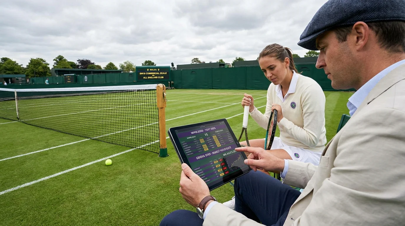 UK punter comparing Wimbledon tight odds with other tennis tournament betting markets