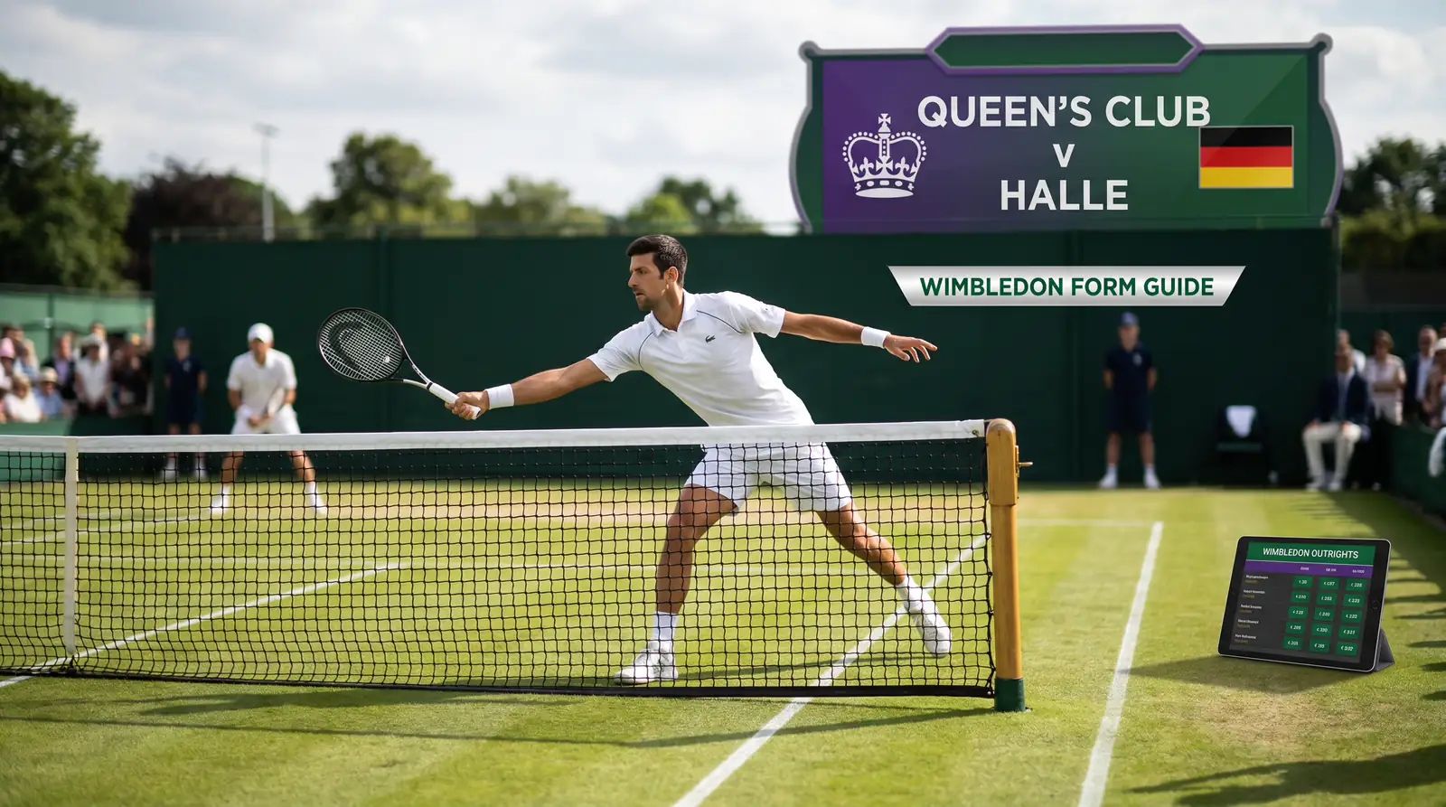 Tennis player reaching both Queen's Club and Halle finals as strongest Wimbledon form signal